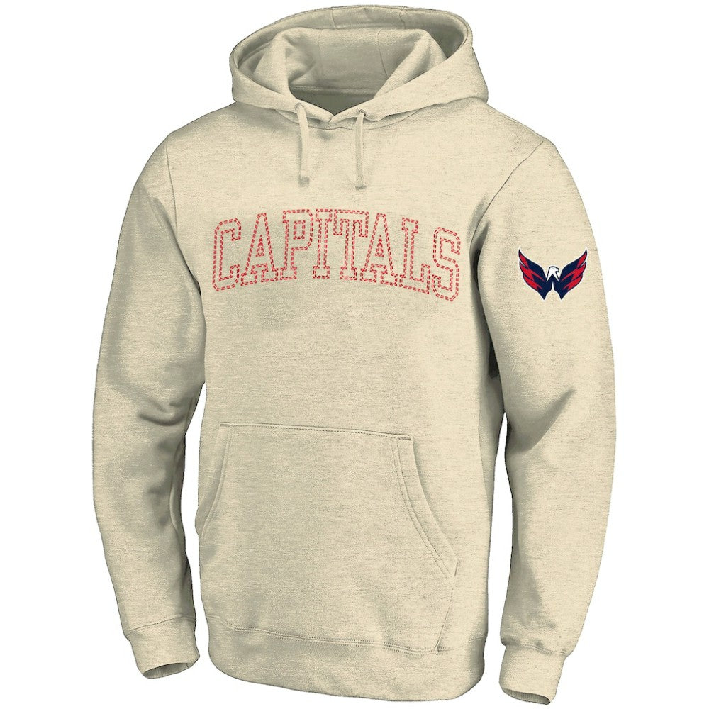 Washington Capitals Fanatics Big &Tall Stitch Hoodie Cream