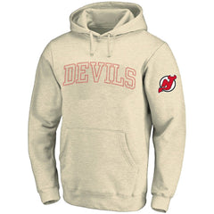 New Jersey Devils Fanatics Big &Tall Stitch Hoodie Cream