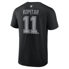 Anze Kopitar Los Angeles Kings Fanatics Authentic Stack Name & Number T-Shirt Black