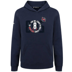 Alexander Ovechkin Washington Capitals Levelwear Youth NHL All-Time Leading Goal Scorer Milestone Name & Number Podium Pullover Hoodie Navy
