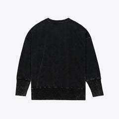 New York Jets Women's Delineate Mineral Wash Crewneck Sweatshirt - Black for sale