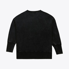 Pittsburgh Steelers Women's Delineate Mineral Wash Crewneck Sweatshirt - Black sale