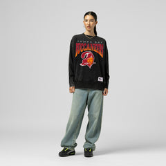 Tampa Bay Buccaneers Women's Delineate Mineral Wash Crewneck Sweatshirt - Black on sale