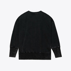 Green Bay Packers Women's Delineate Mineral Wash Crewneck Sweatshirt - Black online
