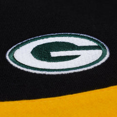 Green Bay Packers Women's Cropped Long Sleeve Rugby Polo - Black cheap