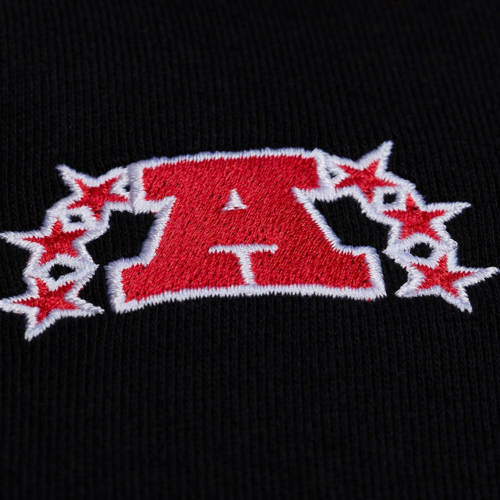 Kansas City Chiefs Women's Cropped Long Sleeve Rugby Polo - Black sale