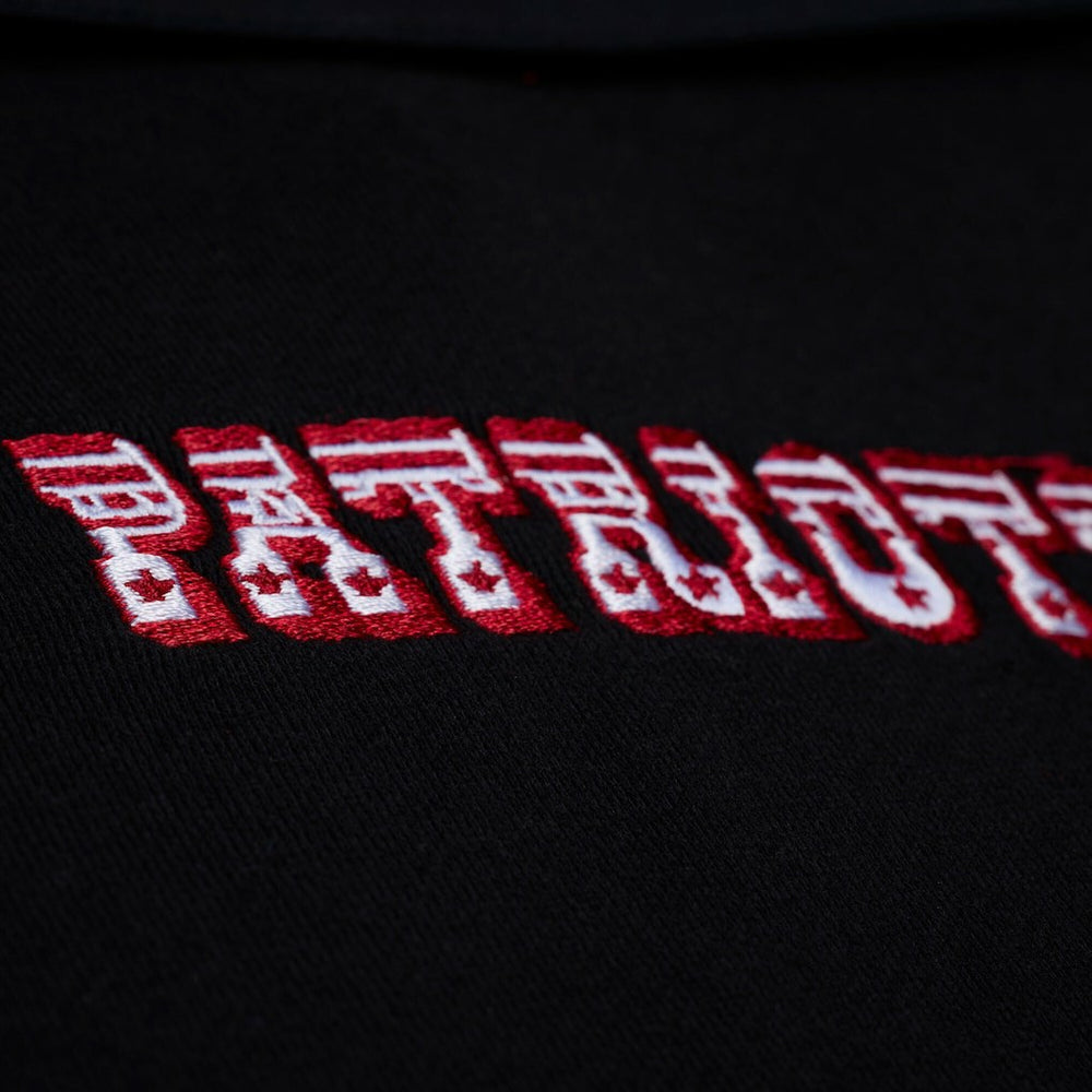New England Patriots Women's Throwback Cropped Long Sleeve Rugby Polo - Black sale