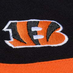 Cincinnati Bengals Women's Cropped Long Sleeve Rugby Polo - Black outlet