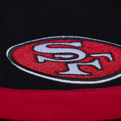 San Francisco 49ers Women's Cropped Long Sleeve Rugby Polo - Black online