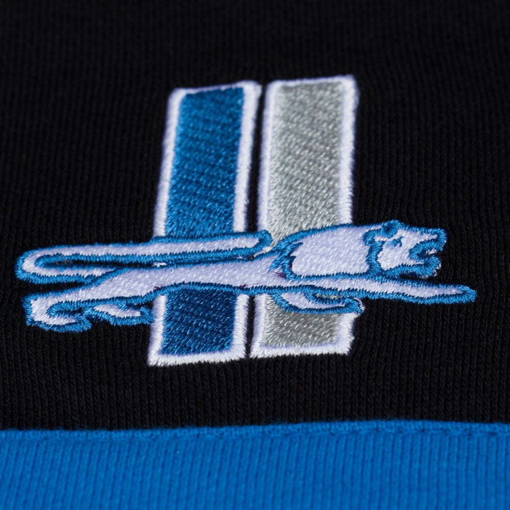 Detroit Lions Women's Cropped Long Sleeve Rugby Polo - Black cheap