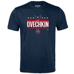 Alexander Ovechkin Washington Capitals Levelwear Youth NHL All-Time Leading Goal Scorer Milestone Stars Name & Number Little Richmond T-Shirt Navy