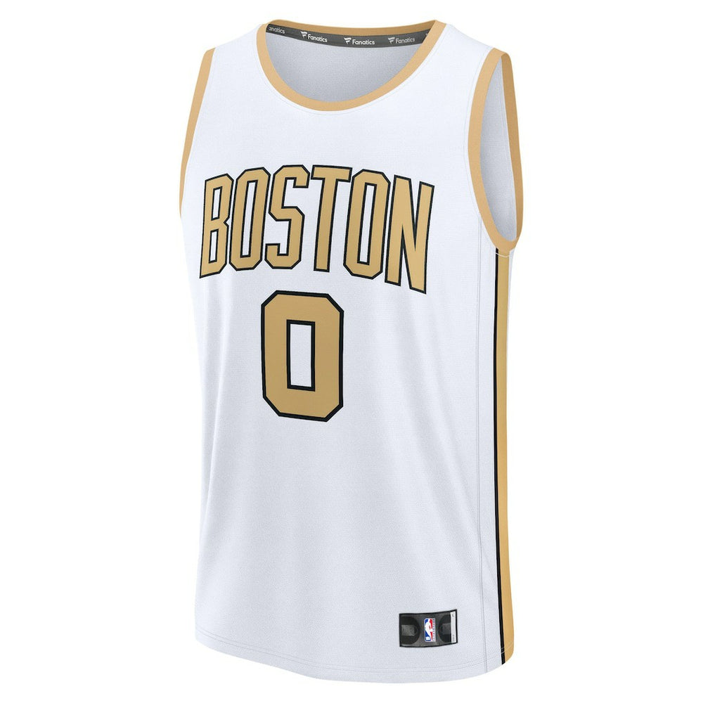 Jayson Tatum Boston Celtics 2025/26 City Edition Fast Break Jersey - White | Fanatics sale