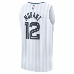 Ja Morant Memphis Grizzlies 2025/26 City Edition Fast Break Jersey - White | Fanatics online