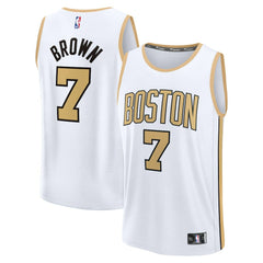 Jaylen Brown Boston Celtics 2025/26 City Edition Fast Break Jersey - White | Fanatics shop