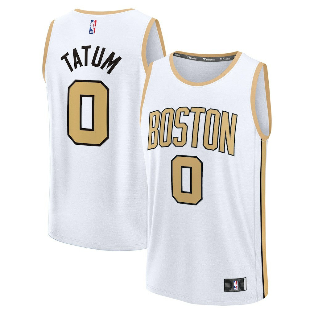 Jayson Tatum Boston Celtics Youth 2025/26 City Edition Fast Break Jersey - White | Fanatics on sale