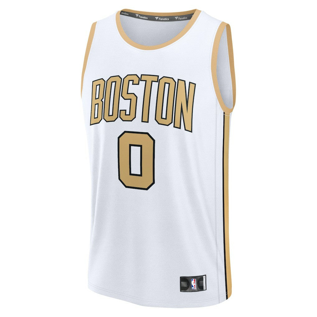Jayson Tatum Boston Celtics Youth 2025/26 City Edition Fast Break Jersey - White | Fanatics on sale