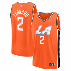 Kawhi Leonard LA Clippers Youth 2025/26 City Edition Fast Break Jersey - Orange | Fanatics discount