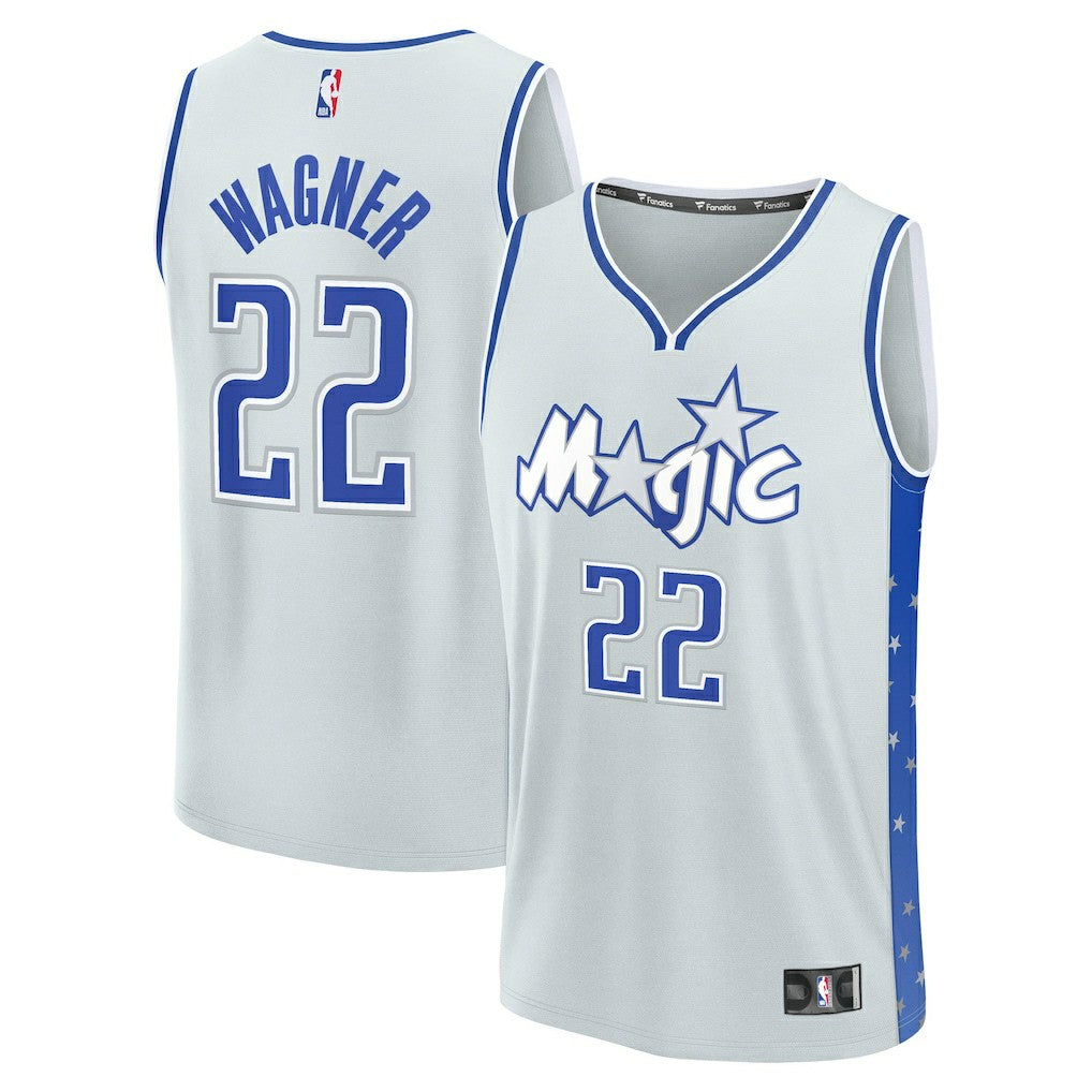 Franz Wagner Orlando Magic Youth 2025/26 City Edition Fast Break Jersey - Silver | Fanatics sale