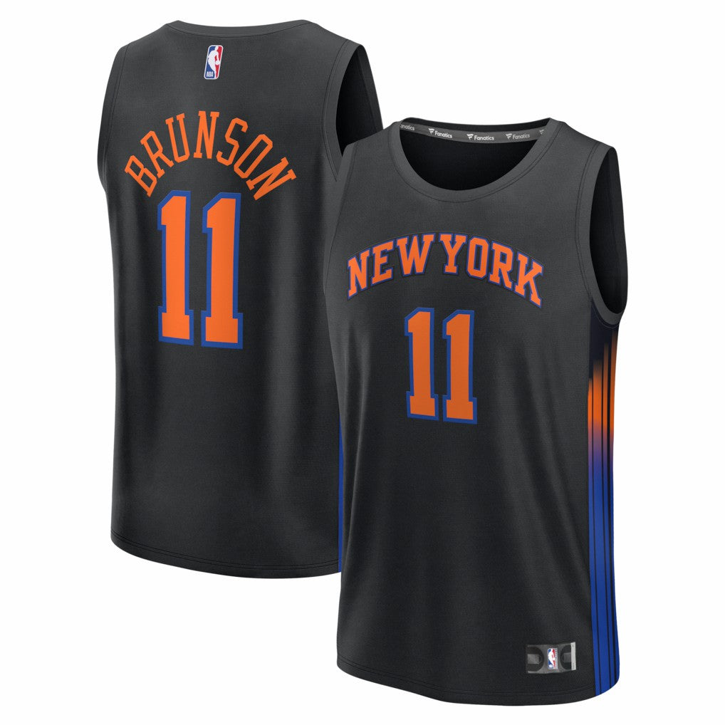 Jalen Brunson New York Knicks Fast Break Jersey - Statement Edition - Black | Fanatics online