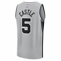 Stephon Castle San Antonio Spurs Youth Fast Break Jersey - Statement Edition - Silver | Fanatics outlet