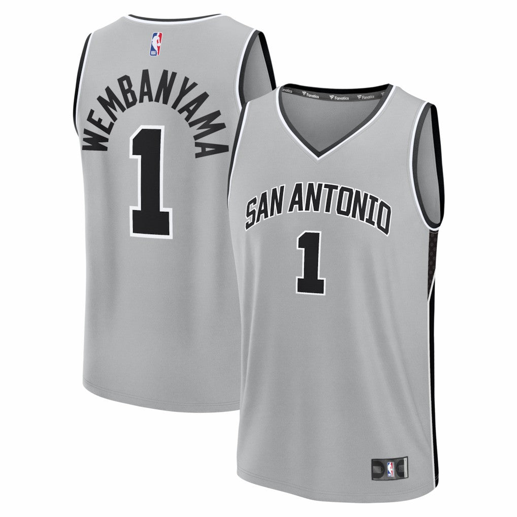 Victor Wembanyama San Antonio Spurs Youth Fast Break Jersey - Statement Edition - Silver | Fanatics shop