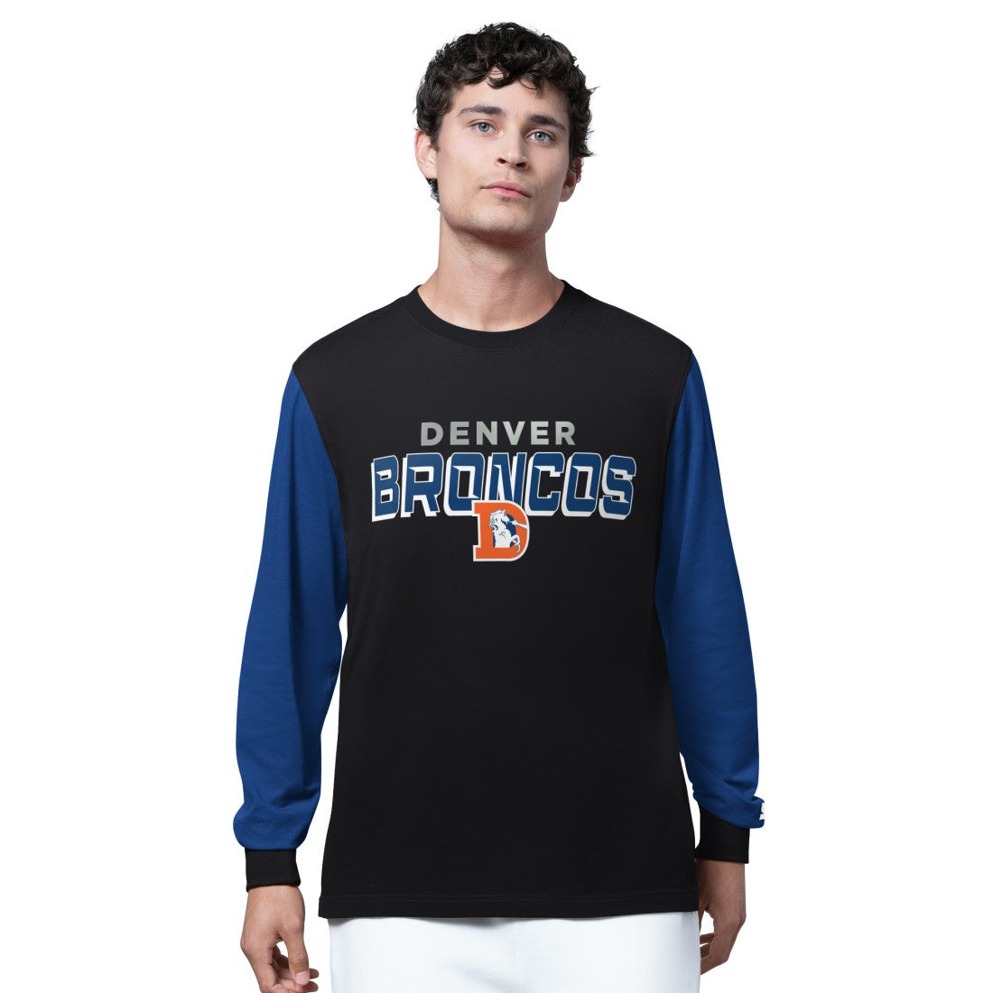 Denver Broncos Starter Thursday Night Gridiron Long Sleeve T-Shirt - Black/Navy outlet