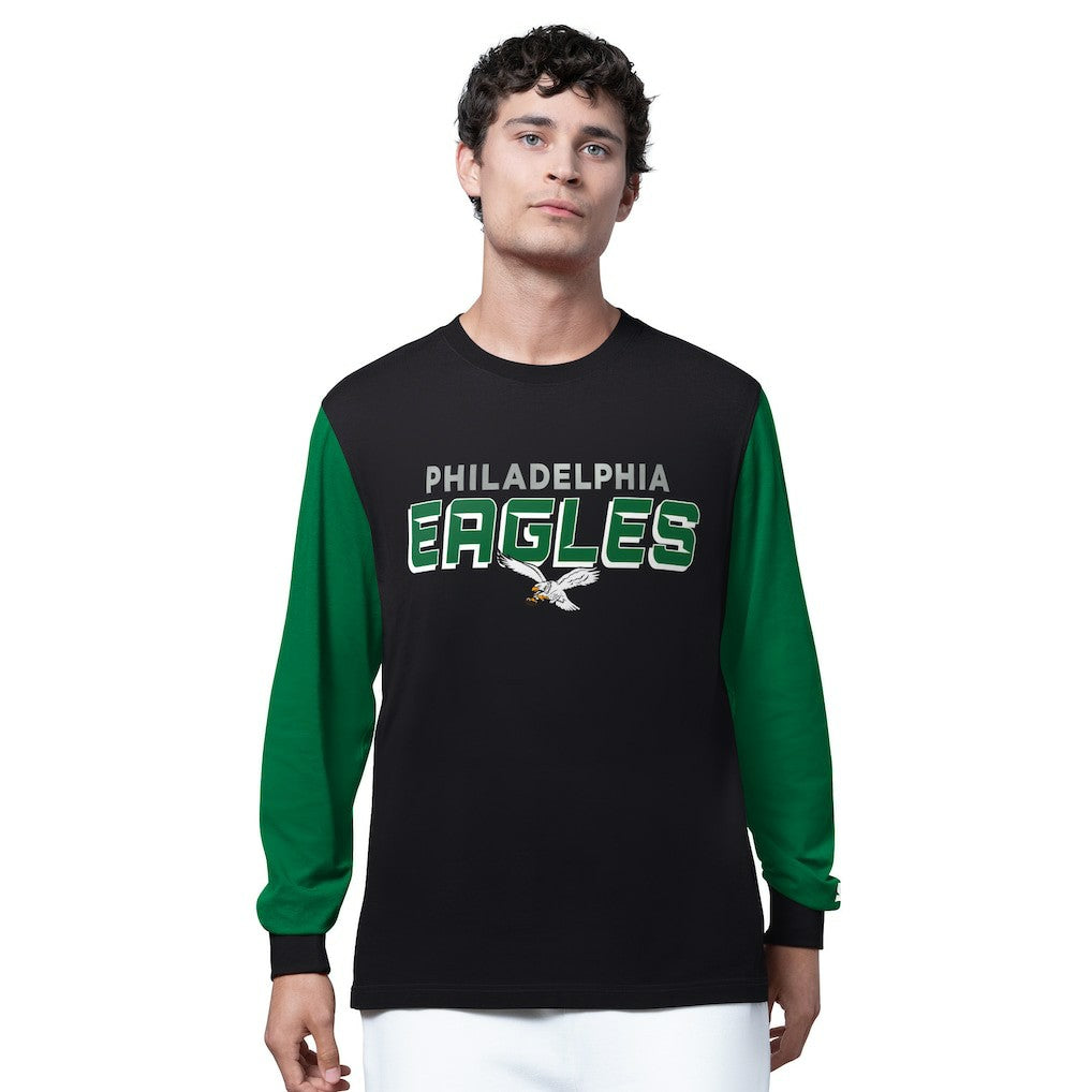 Philadelphia Eagles Starter Thursday Night Gridiron Long Sleeve T-Shirt - Black/Midnight Green sale