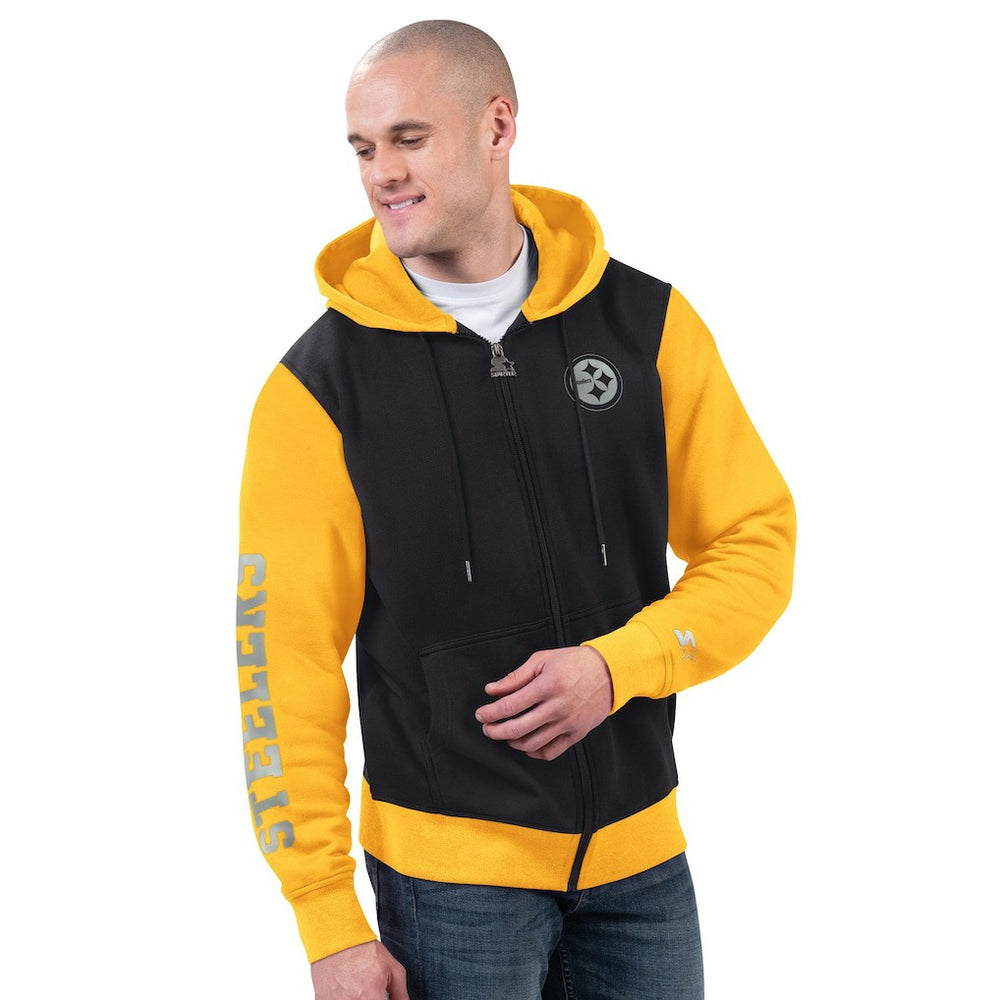 Pittsburgh Steelers Starter Thursday Night Gridiron Full-Zip Hoodie - Black/Gold outlet