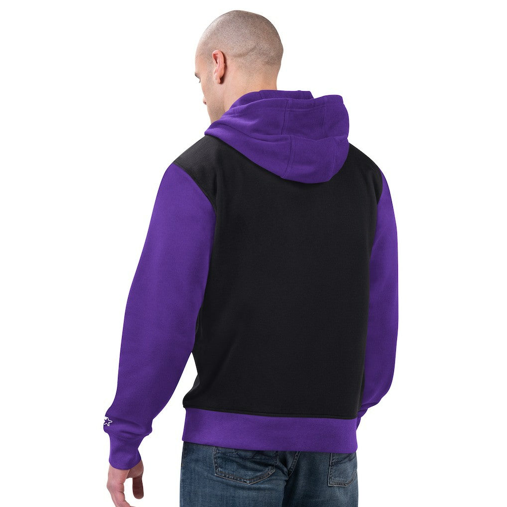 Minnesota Vikings Starter Thursday Night Gridiron Full-Zip Hoodie - Black/Purple cheap