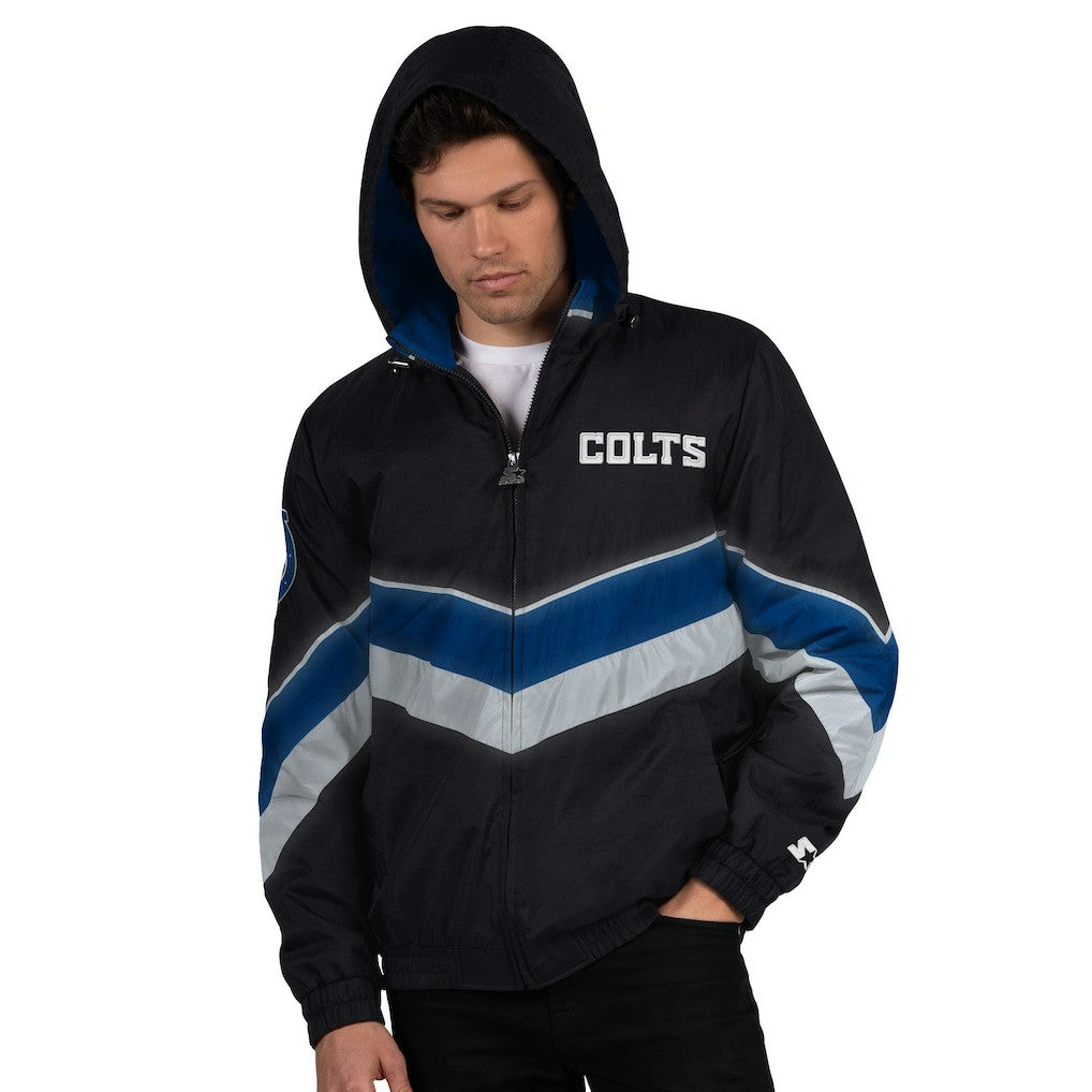 Indianapolis Colts Starter Thursday Night Gridiron Full-Zip Jacket - Black/Royal discount