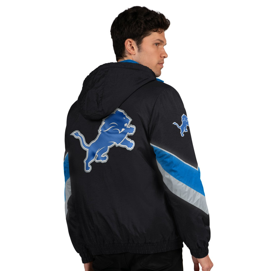 Detroit Lions Starter Thursday Night Gridiron Full-Zip Jacket - Black/Blue outlet