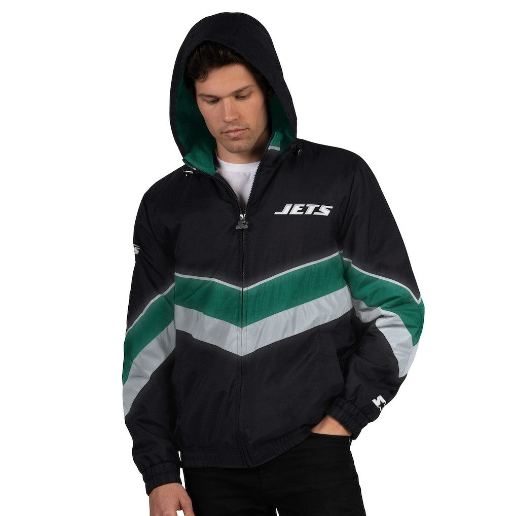 New York Jets Starter Thursday Night Gridiron Full-Zip Jacket - Black/Green sale
