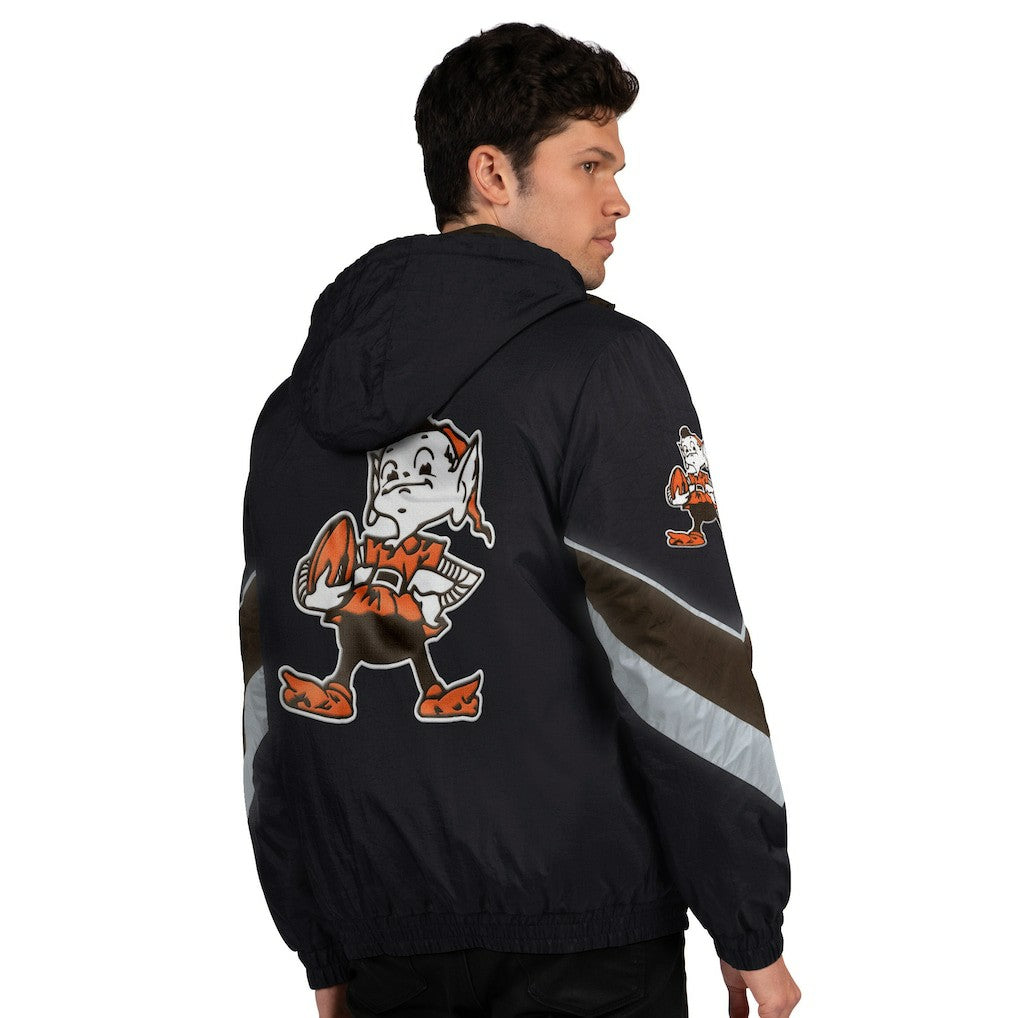 Cleveland Browns Starter Thursday Night Gridiron Vintage Logo Full-Zip Hoodie - Black discount