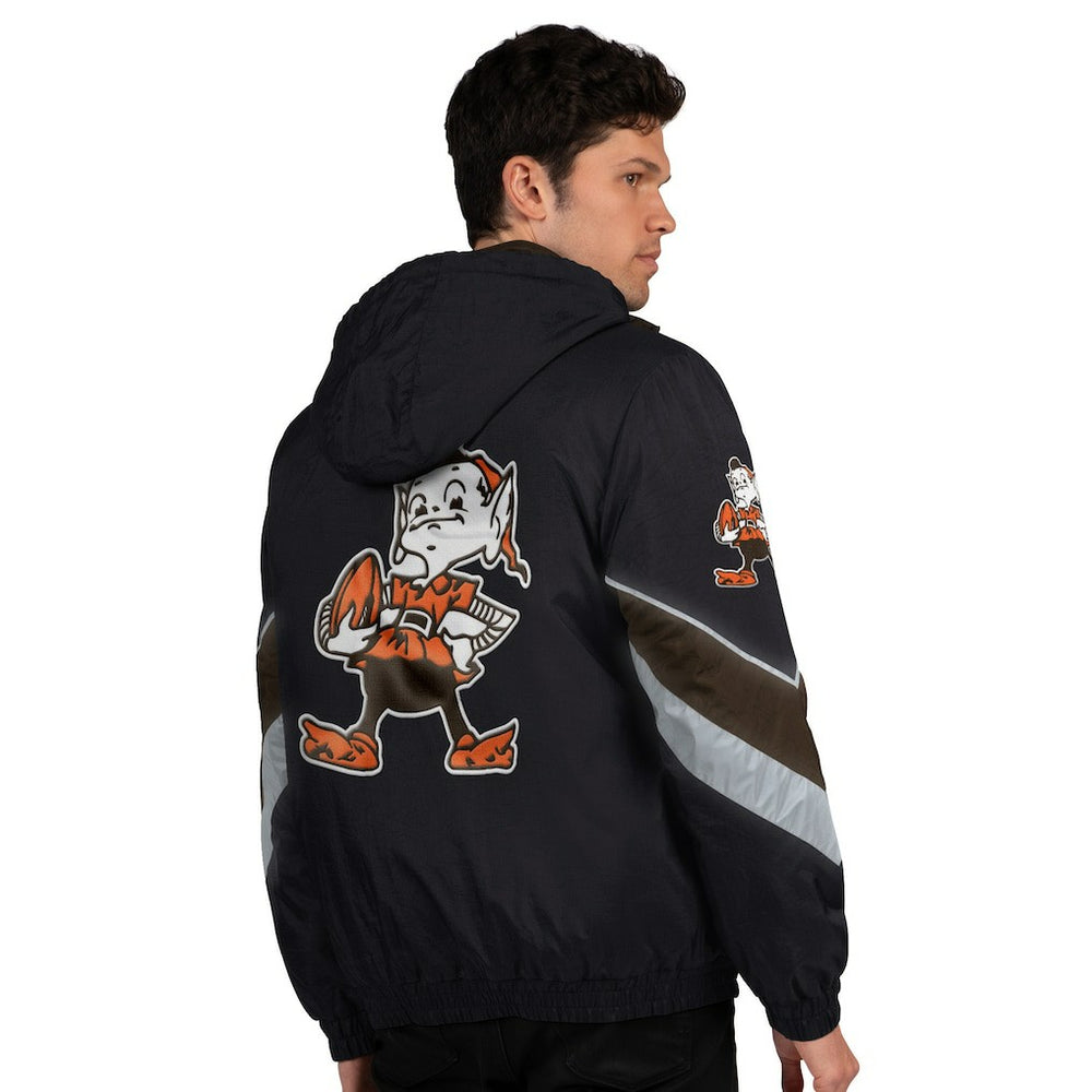 Cleveland Browns Starter Thursday Night Gridiron Vintage Logo Full-Zip Hoodie - Black discount