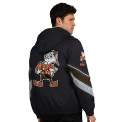 Cleveland Browns Starter Thursday Night Gridiron Vintage Logo Full-Zip Hoodie - Black discount