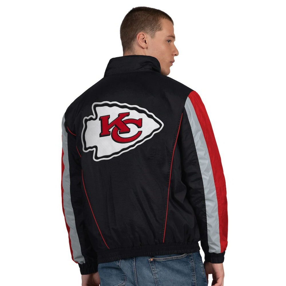Kansas City Chiefs Starter Thursday Night Gridiron Half-Zip Jacket - Black for sale