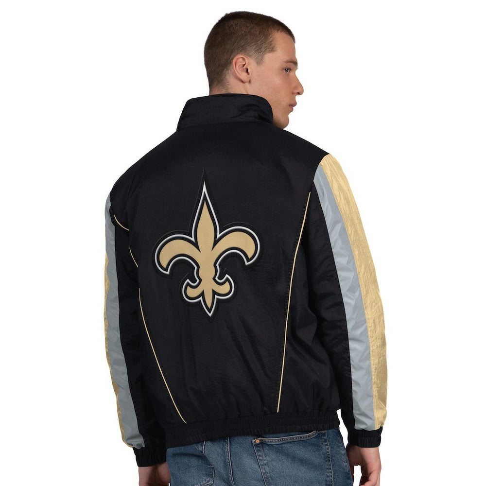 New Orleans Saints Starter Thursday Night Gridiron Half-Zip Jacket - Black sale