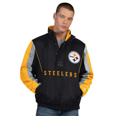 Pittsburgh Steelers Starter Thursday Night Gridiron Half-Zip Jacket - Black on sale