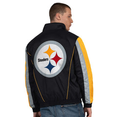 Pittsburgh Steelers Starter Thursday Night Gridiron Half-Zip Jacket - Black on sale