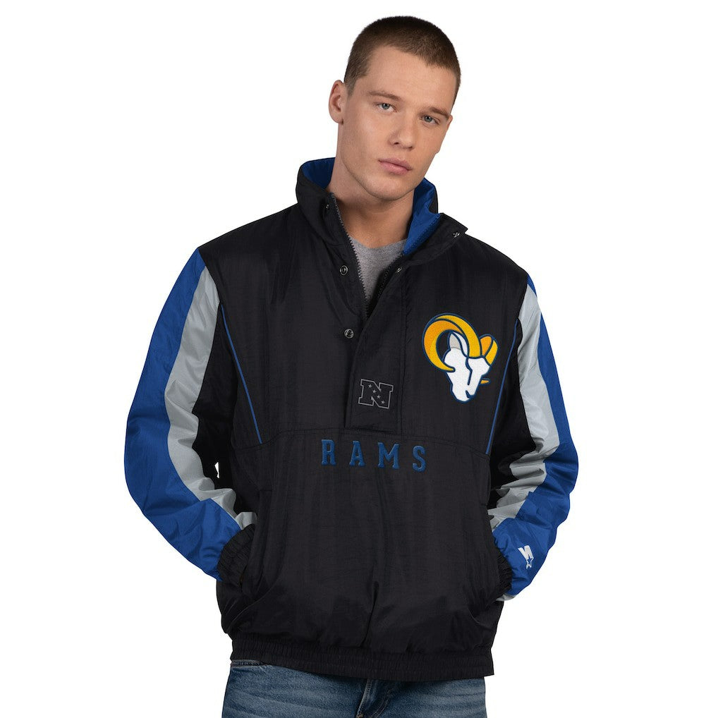 Los Angeles Rams Starter Thursday Night Gridiron Half-Zip Jacket - Black cheap