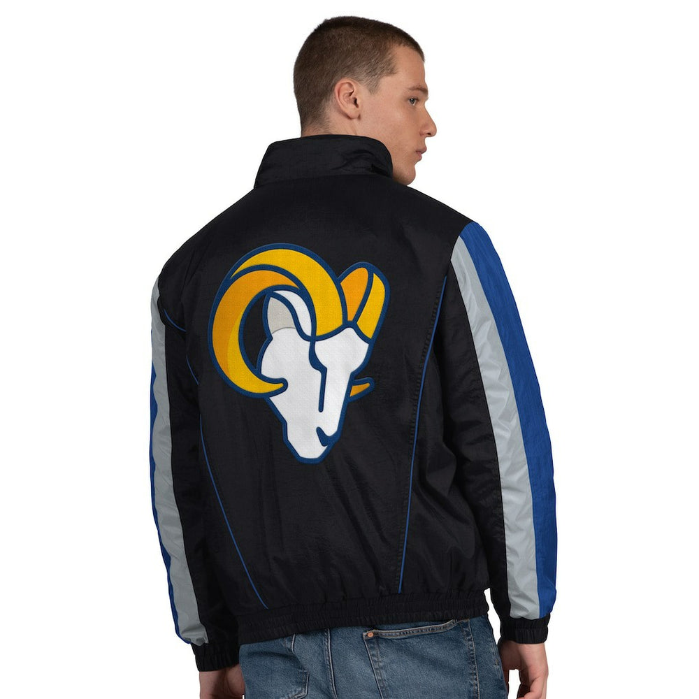 Los Angeles Rams Starter Thursday Night Gridiron Half-Zip Jacket - Black cheap
