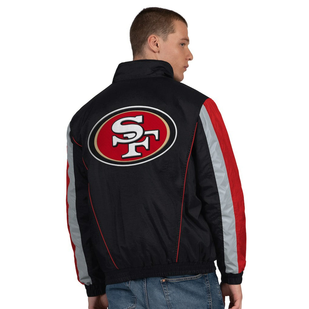 San Francisco 49ers Starter Thursday Night Gridiron Half-Zip Jacket - Black sale