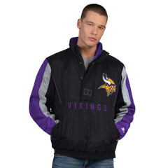 Minnesota Vikings Starter Thursday Night Gridiron Half-Zip Jacket - Black outlet