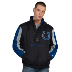 Indianapolis Colts Starter Thursday Night Gridiron Half-Zip Jacket - Black for sale
