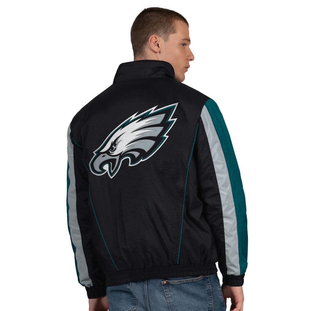 Philadelphia Eagles Starter Thursday Night Gridiron Half-Zip Jacket - Black cheap
