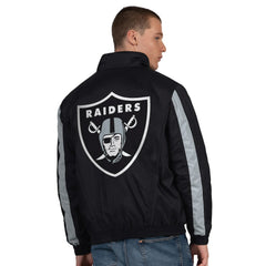 Las Vegas Raiders Starter Thursday Night Gridiron Half-Zip Jacket - Black on sale