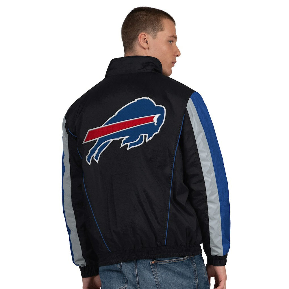 Buffalo Bills Starter Thursday Night Gridiron Half-Zip Jacket - Black sale