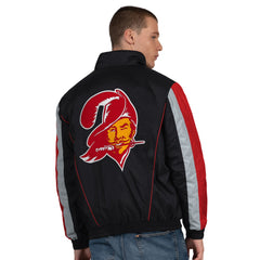 Tampa Bay Buccaneers Starter Thursday Night Gridiron Vintage Logo Half-Zip Jacket - Black cheap
