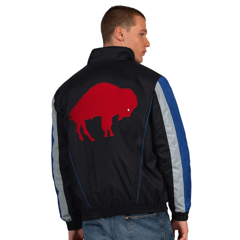 Buffalo Bills Starter Thursday Night Gridiron Vintage Logo Half-Zip Jacket - Black discount