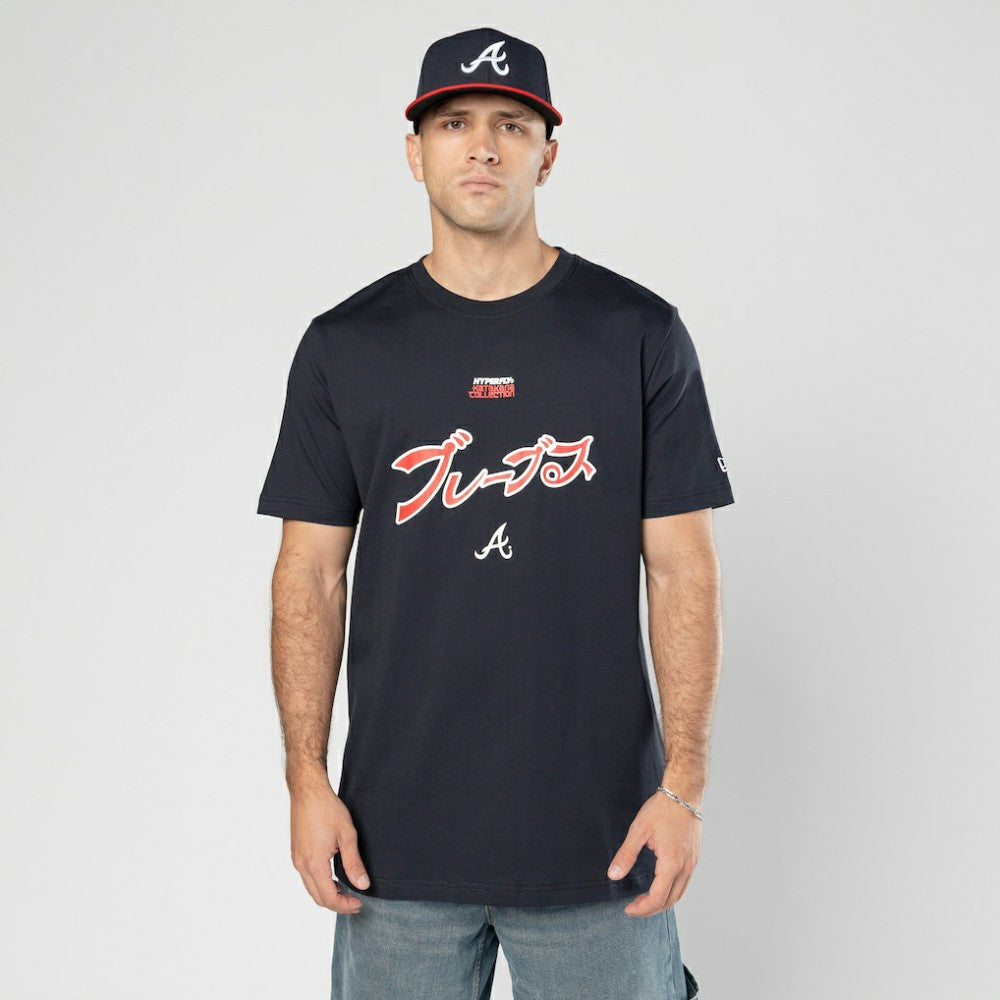 Atlanta Braves x Hyperfly T-Shirt - Navy | New Era